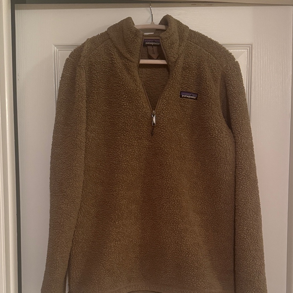 Patagonia Men's Zip-Up Fleece Sweater - Tan